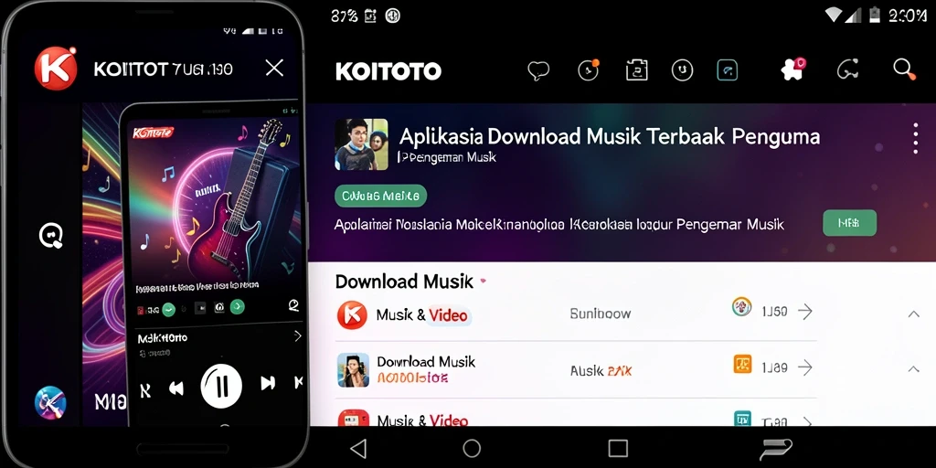 Tampilan antarmuka KOITOTO yang sederhana dan mudah digunakan.