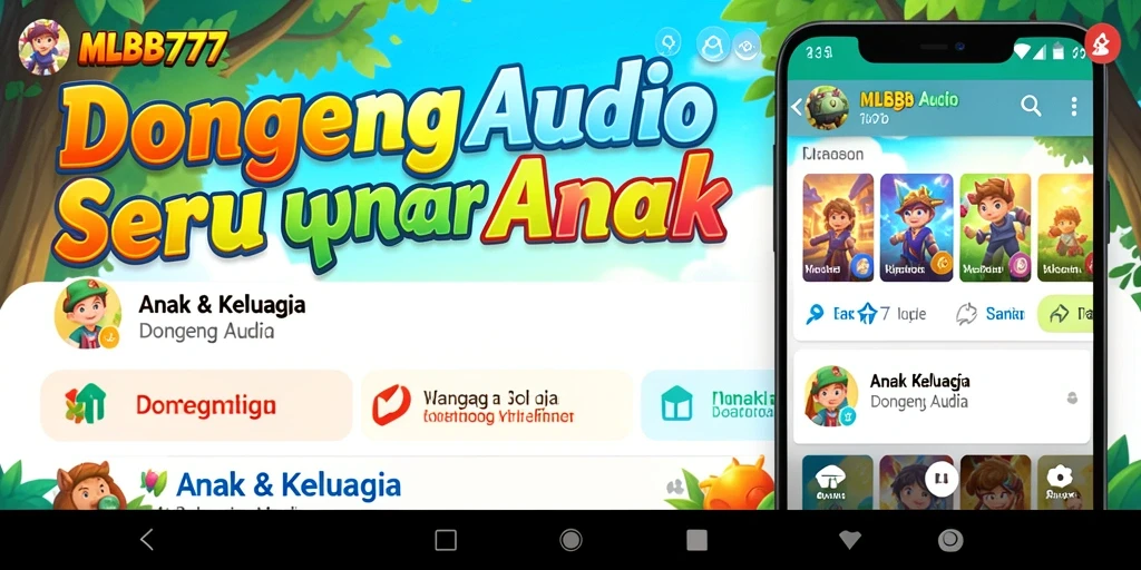 Tampilan antarmuka MLBB777 yang menarik dan ramah anak.