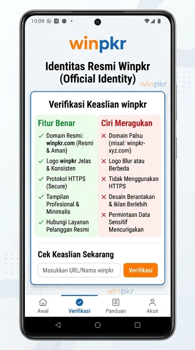 Tampilan kanal resmi winpkr